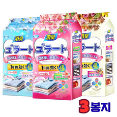1+1+1 일본 방충제 방습제 탈취제 장미향 옷장 서랍장용 48개 * 3봉지, 3개, 48개입