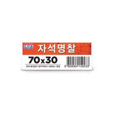 포비월드 자석 명찰 70x30mm 벌크, 단품