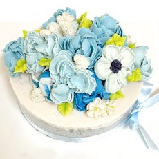 하남 앙금 플라워 떡 케이크 시그니처 떡 케이크 (미니 1호 2호), 300g, 1개