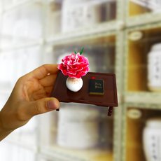쥬얼포레 봉안당꾸미기 미니어쳐 성경 미니 납골당꽃 납골당꾸미기 미니 제사상 flower 미니어처 기독교 천주교 소품, 브라운