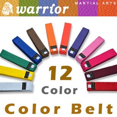 컬러벨트 (국내 최다 컬러 12종 택1) (길이 2종 택1) / 무술 격투기 수련용 / WARRIOR KOREA, 연주황(Orange), 160cm, 연주황(Orange), 1개