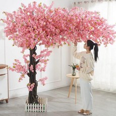 벚꽃나무 인조목 인테리어 조경 장식 카페 정원 꾸미기, 2m x 1.5m
