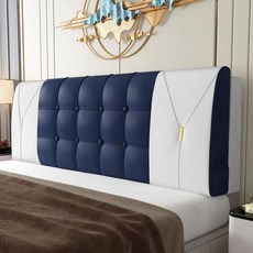 가죽 벨벳 침대 헤드보드 커버 패딩 타타미 커버용 솔리드 베개 쿠션 스펀지, 150cm-No Headboard, 6. D-Leather