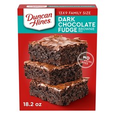 Duncan Hines Brownie Mix Dark Chocolate Fud Duncan Hines Brownie Mix Dark Chocolate Fudge 18.2 oz, 1개, 510g