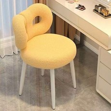 YISOKO 리본 화장대 의자, 옐로우