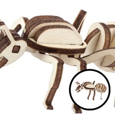 영공방 곤충 만들기 개미 공예 키트 창의력 증진 선물 목재 장난감 취미 개미 만들기 DIY 키트 곤충 모형 어린이 교육