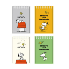 피너츠 스누피 상철 수첩, 랜덤, 70개