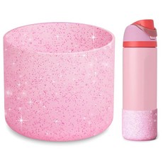 BUTRRRK Owala 946.4ml32온스 실리콘 물병 부츠 Owala용 미끄럼 방지 보호 슬리브 바닥 핑크 161092, 글리터 핑크