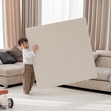 이리로 붙이는 매직 퍼즐매트 층간소음 어린이 안전인증, 16개, 샌드 베이지