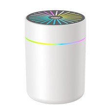 小型炫彩加濕器 USB車載靜音霧化器, PY01炫彩白色, 旗艦款