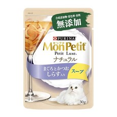Mon Petit 貓倍麗 極品湯包 自然系列 鰹鮪吻仔魚 湯, 12個, 30g