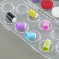로랑마켓 핑거 스펀지 1p 물감찍기, 01) 색상랜덤