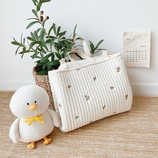 便攜式花紋絎縫幼兒午睡被, Crispy Olive