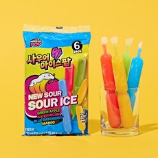 사우어 아이스팝 젤리 270ml 얼려먹는 4가지 과일맛 어린이간식 아이스크림 쭈쭈바, 1개, 270g
