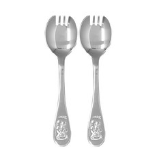 베어 국산 스텐 포크숟가락 포카락 어린이 유아 아동, 스텐레스, 2개