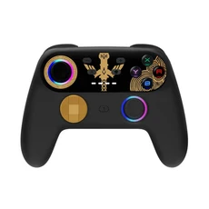 터보 6 Aisx 프로그래밍 RGB 조명 스위치/Xinput/Dinput/PS3/AndSMPSid용 이중 진동 기능을 갖춘 무선 게임, 01 Black Gold