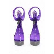 Sapphirem 휴대용 미스트 워터 팬 야외 하이킹용 휴대용 스프레이 냉각 팬 2팩 (퍼플 & 퍼플), 퍼플 & 퍼플