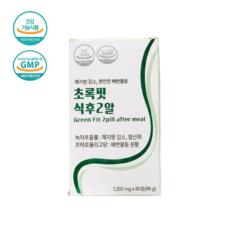 다이어트 보조제 초록핏 식후2알_카테킨 체지방감소 80정 1BOX, 1개
