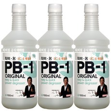 피비원 가정용 세정제 리필형, 1L, 3개