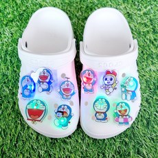 뿌뿌마켓 도라에몽 LED 파츠 랜덤10개세트 신발악세사리 파츠