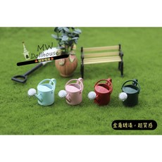 迷你灑水壺澆花器園藝澆花壺水壺微縮模型食玩模型微縮場景（5款）, 1個, 紅色