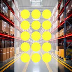 원형스티커 노랑 7매 25mm 동그라미스티커 동그란 교육교구 인덱스 파일정리 서류정리