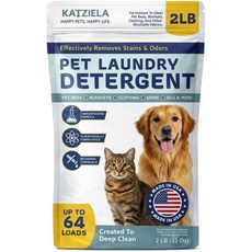 카치엘라 효소 기반 분말 세탁 세제 고양이 소변용 탈취제 소변 개 침대 배변패드 침 얼룩 제거제 64회분, 카치엘라 효소 기반 분말 세탁 세제 고양이 소변용, 탈