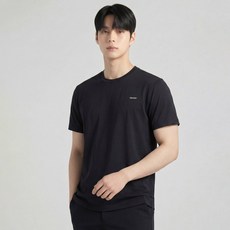 디스커버리 남성 냉감 기능성 우븐 오버핏 반팔 티셔츠