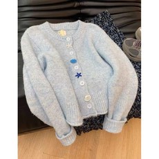 니트패딩 노르딕 카라집업