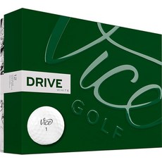 Vice 골프 드라이브 화이트 2020 골프 공 12개 뛰어난 내구성 비거리 제어 비기너용, 바이스골프 Vice 골프 드라이브 화이트 2020 공, 1개