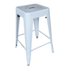 Tolix H Stool 工業風吧台椅, 白色, 1個