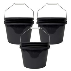 월드크린 다용도 휴대용 버킷, 7L, 블랙 3개