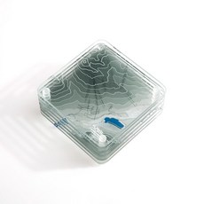 휘슬러 BC 3D 컨투어 맵 유리 음료 컵받침 산 스키 리조트 홀더 포함 6개 세트 집들이 생일 선물 홈 데코 144947, 스위스 세인트모리츠