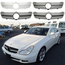 벤츠 W219 CLS 클래스 08-10년 AMG 프론트 레이싱 센터 그릴 호환, 유광 Black