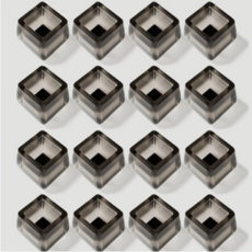 지구별 층간소음 방지 실리콘 의자 발 커버 16개 세트 사각 원형 가구 캡, 8개