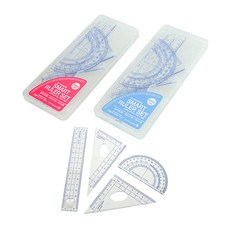 스마트 삼각자 각도기 1세트 색상랜덤, 본상품
