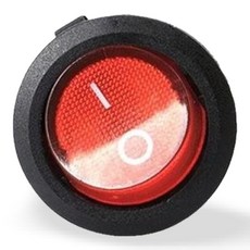 원형 전원 버튼 스위치 DC12V 차량용 DIY 램프 푸쉬버튼, 1개