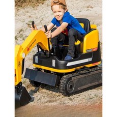 제이베니-1787 포크레인 전동카 원격조종 중장비 놀이 전동포크레인 붕붕카 키즈 굴착기 회전 크롤러식, 13. 레몬 옐로우 수동 굴착 암