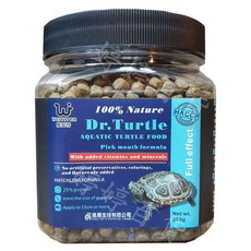 維益特 Dr. Turtle 水龜飼料 挑嘴全效型 大顆粒 15公分以上適用 浮水性 烏龜 澤龜 鑽紋龜 台灣龜, 1個, 250g