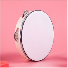 키밍 성인용 무용 탬버린 7-10in 발레 무용도구, 7인치 화이트