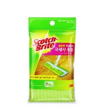 3M 스카치브라이트 클립형 막대걸레 극세사 리필 2매, 1개