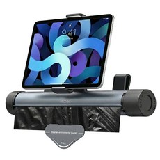 모락 스크롤 차량용 헤드레스트 거치대 겸용 쓰레기통, 1개, 그레이