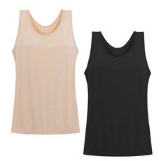 모달 여성런닝 2매세트 빅사이즈 여자 민소매 이너 나시