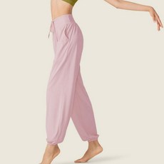 요가 하렘 팬츠 조거 요가복 필라테스 바지 와이드 밴딩