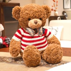 수제 테디베어 곰인형 수면인형 애착인형 곰돌이 선물 러블리, 1개, C. 국기 스웨터