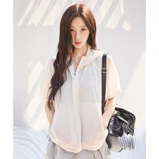 와키윌리 WACKY WILLY [지젤 ]우먼스 나일론 반팔 윈드브레이커 화이트 WA2602JK70WH 216949