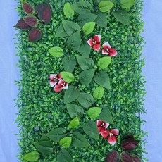 Sunday 綠色新款仿真植物綠葉波斯牆面裝飾綠植，室內商場酒店陽臺背景造景, 40*60最新款花生配飾組合16