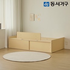 동서가구 NEW 아망 슬라이딩 수납침대 SS (B타입)+안전가드 DF645966, 화이트