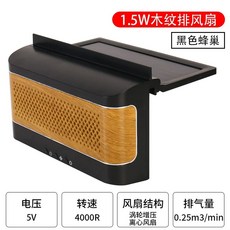 태양광 차량 듀얼팬 환풍기 자동차 실내 송풍기 공기 순환 내부, D. 셀룰러형 태양열 환풍기 블랙