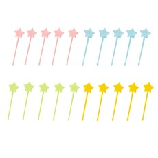 아기자기 컬러 별모양 도시락픽 랜덤발송 MA032-MP301, 20개, 1세트